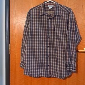 Columbia long sleeve plaid button down
